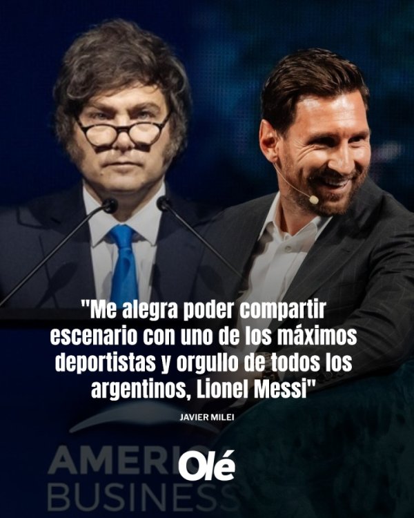 阿根廷总统：很运气与最伟大明白员之一、阿根廷东说念主的自傲梅西同台